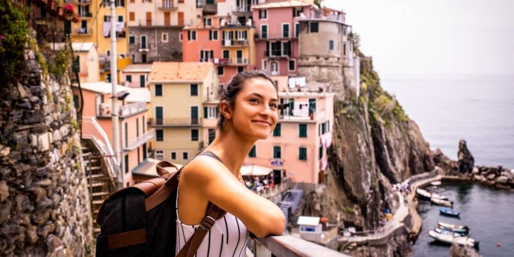 Ragazza Costiera Amalfitana primo viaggio in Italia